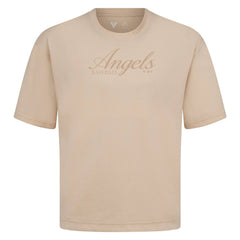 Los Angeles Angels Levelwear Ethereal Oversized Luxe Signature Knit T-Shirt Clearance