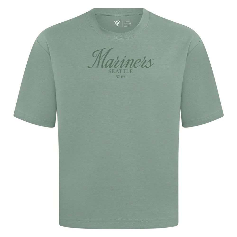 Seattle Mariners Levelwear Ethereal Oversized Luxe Signature Knit T-Shirt Sale