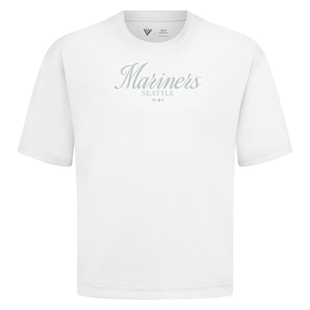 Seattle Mariners Levelwear Ethereal Oversized Luxe Signature Knit T-Shirt Clearance