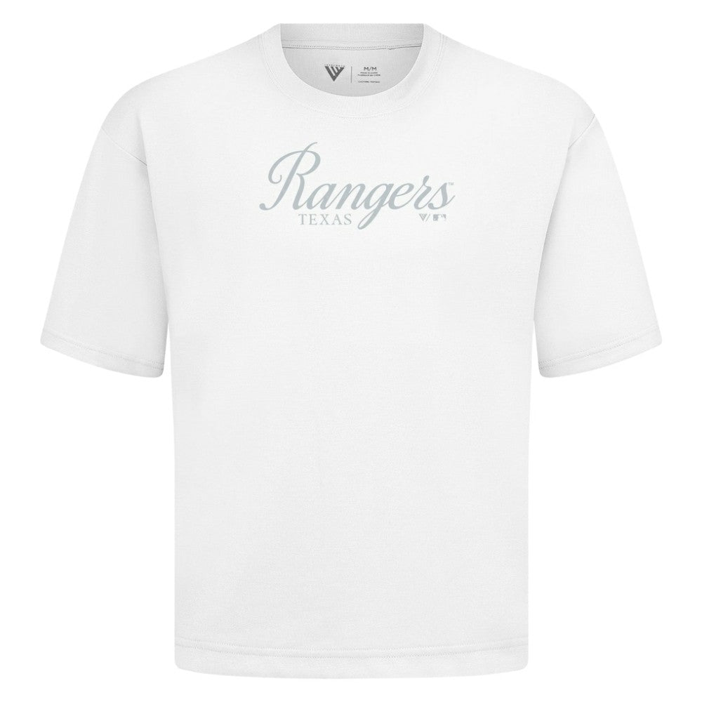 Texas Rangers Levelwear Ethereal Oversized Luxe Signature Knit T-Shirt Near Me