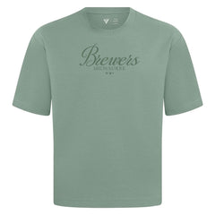 Milwaukee Brewers Levelwear Ethereal Oversized Luxe Signature Knit T-Shirt Clearance