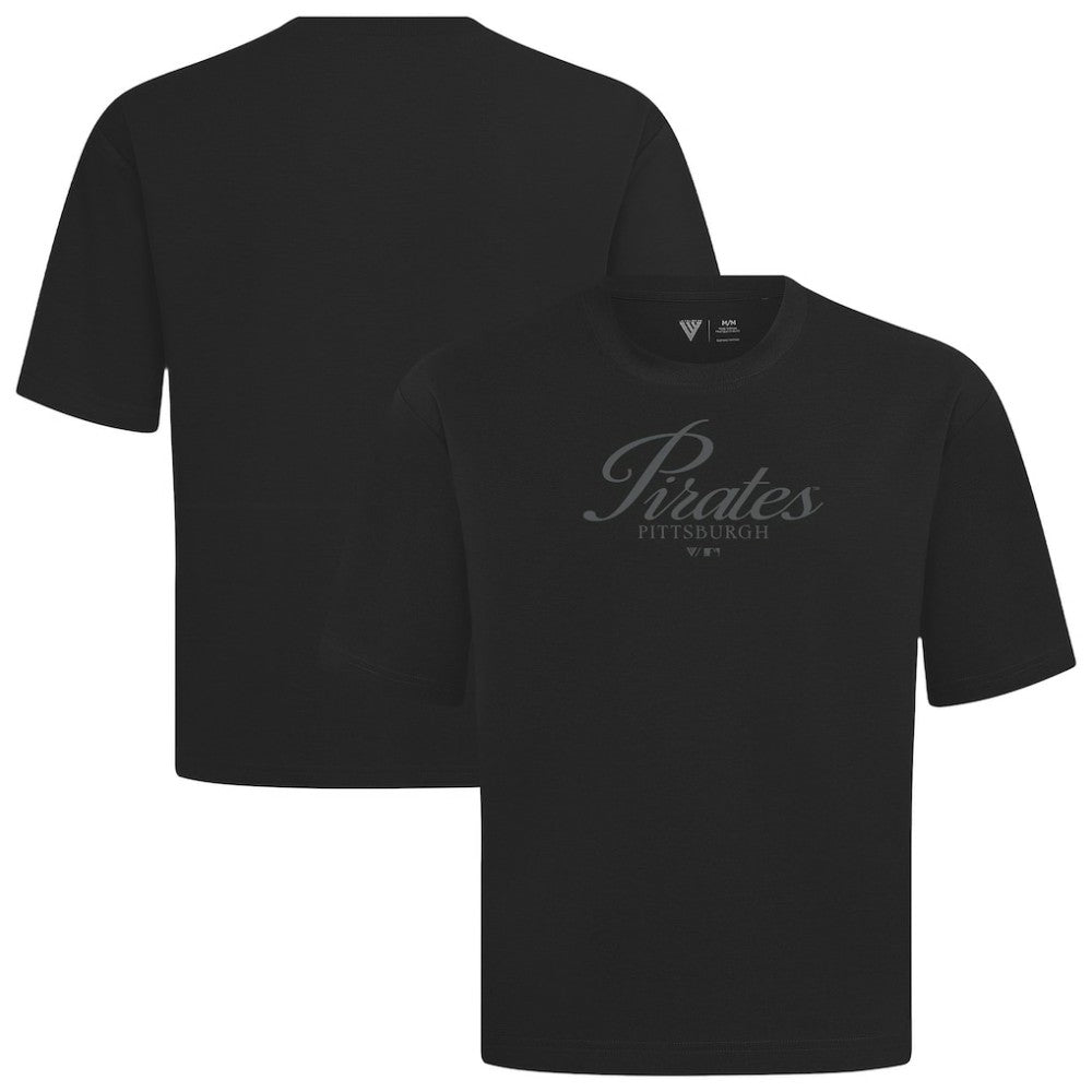 Pittsburgh Pirates Levelwear Ethereal Oversized Luxe Signature Knit T-Shirt for sale