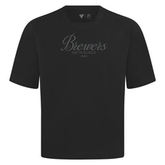 Milwaukee Brewers Levelwear Ethereal Oversized Luxe Signature Knit T-Shirt Clearance