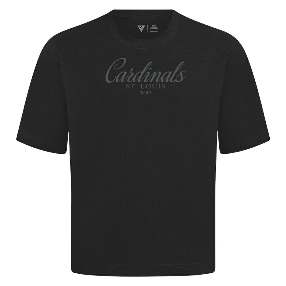 St. Louis Cardinals Levelwear Ethereal Oversized Luxe Signature Knit T-Shirt for sale