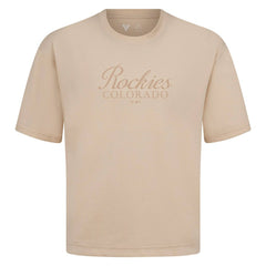 Colorado Rockies Levelwear Ethereal Oversized Luxe Signature Knit T-Shirt Clearance