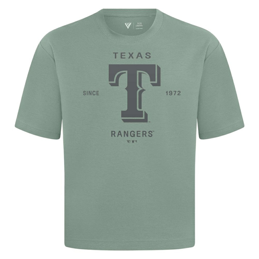 Texas Rangers Levelwear Crossway Oversized Luxe Signature Knit T-Shirt Clearance