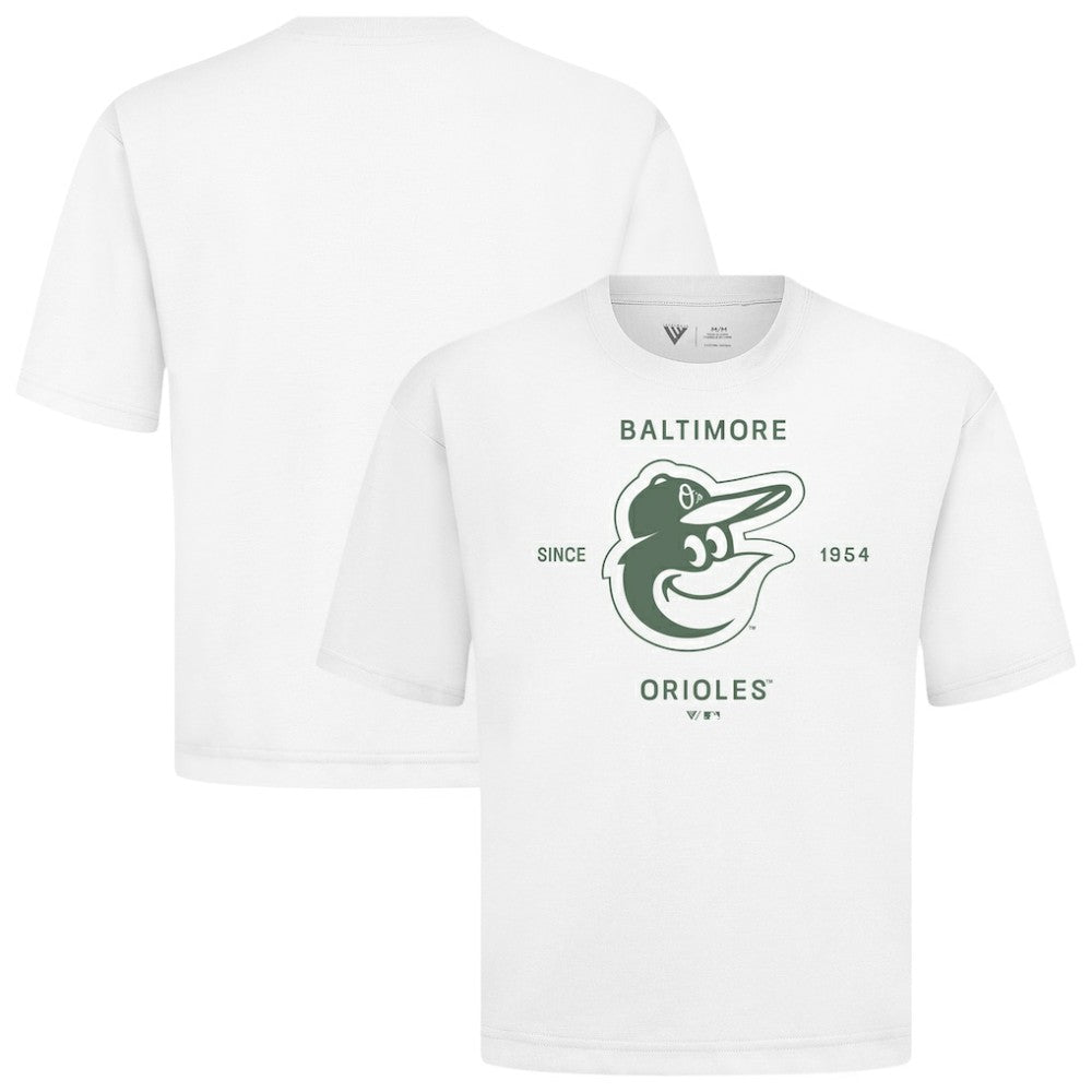 Baltimore Orioles Levelwear Crossway Oversized Luxe Signature Knit T-Shirt for sale