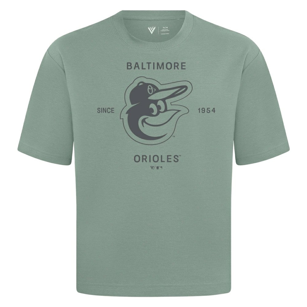 Baltimore Orioles Levelwear Crossway Oversized Luxe Signature Knit T-Shirt Clearance