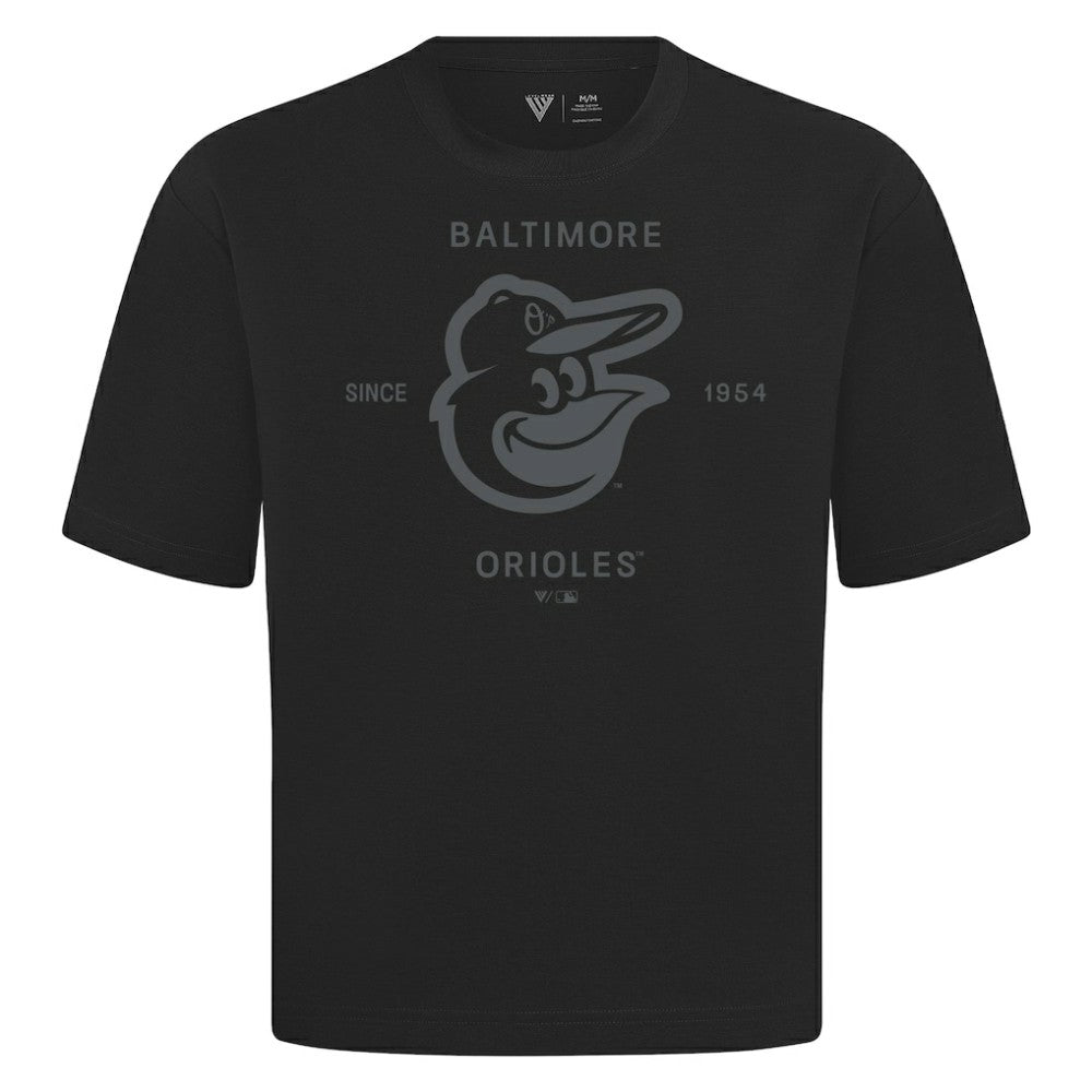 Baltimore Orioles Levelwear Crossway Oversized Luxe Signature Knit T-Shirt Sale