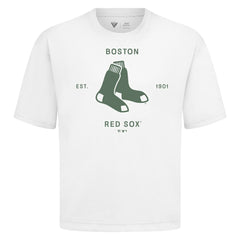 Boston Red Sox Levelwear Crossway Oversized Luxe Signature Knit T-Shirt Clearance