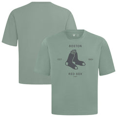 Boston Red Sox Levelwear Crossway Oversized Luxe Signature Knit T-Shirt Near Me