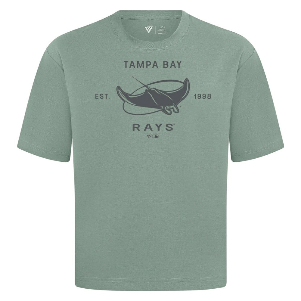Tampa Bay Rays Levelwear Crossway Oversized Luxe Signature Knit T-Shirt Clearance