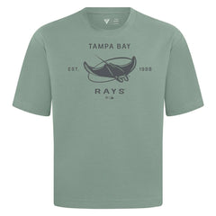 Tampa Bay Rays Levelwear Crossway Oversized Luxe Signature Knit T-Shirt Clearance