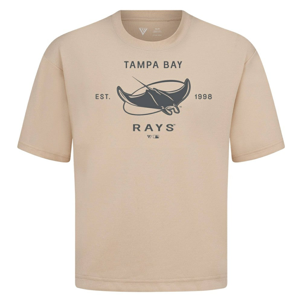 Tampa Bay Rays Levelwear Crossway Oversized Luxe Signature Knit T-Shirt On Sale
