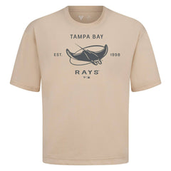 Tampa Bay Rays Levelwear Crossway Oversized Luxe Signature Knit T-Shirt On Sale