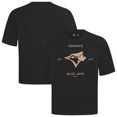 Toronto Blue Jays Levelwear Crossway Oversized Luxe Signature Knit T-Shirt On Sale