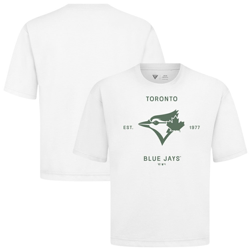 Toronto Blue Jays Levelwear Crossway Oversized Luxe Signature Knit T-Shirt Online