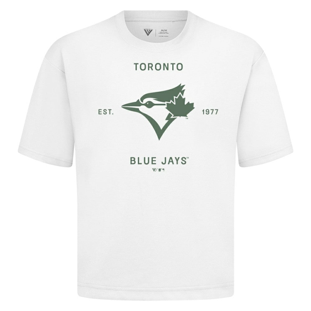 Toronto Blue Jays Levelwear Crossway Oversized Luxe Signature Knit T-Shirt Online