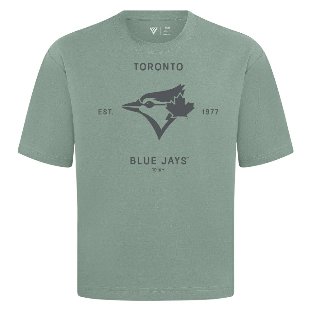 Toronto Blue Jays Levelwear Crossway Oversized Luxe Signature Knit T-Shirt Online