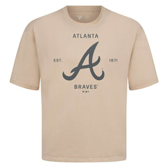 Atlanta Braves Levelwear Crossway Oversized Luxe Signature Knit T-Shirt for sale