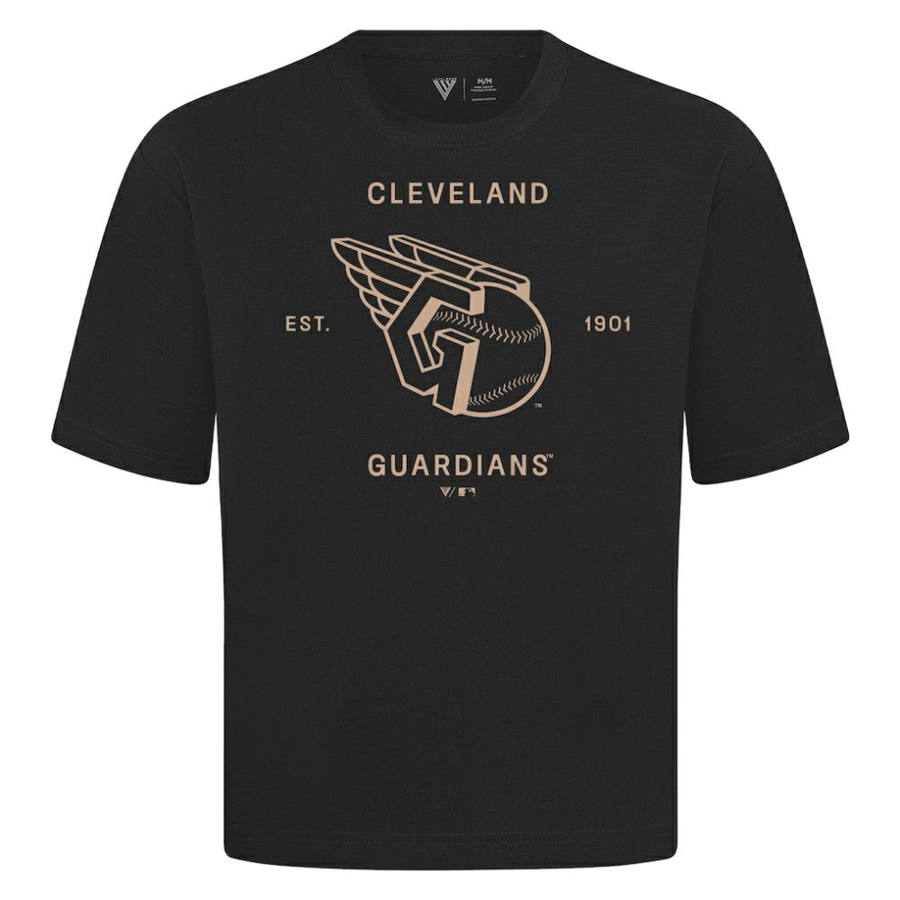 Cleveland Guardians Levelwear Crossway Oversized Luxe Signature Knit T-Shirt Sale