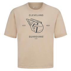 Cleveland Guardians Levelwear Crossway Oversized Luxe Signature Knit T-Shirt Lifestyle