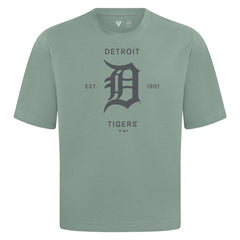Detroit Tigers Levelwear Crossway Oversized Luxe Signature Knit T-Shirt for sale