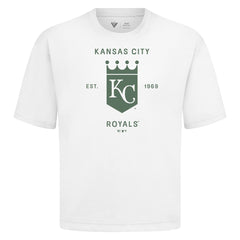 Kansas City Royals Levelwear Crossway Oversized Luxe Signature Knit T-Shirt Clearance