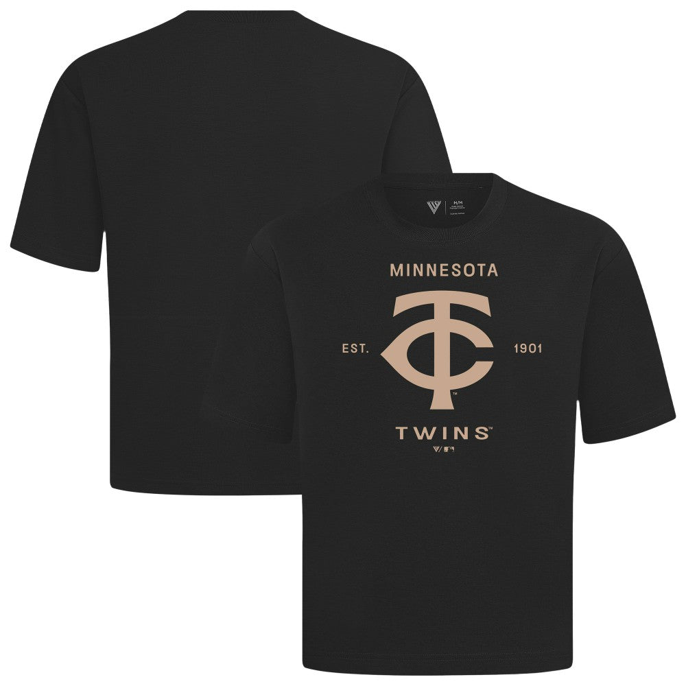 Minnesota Twins Levelwear Crossway Oversized Luxe Signature Knit T-Shirt discount