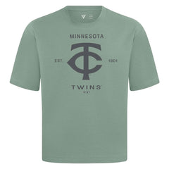 Minnesota Twins Levelwear Crossway Oversized Luxe Signature Knit T-Shirt On Sale