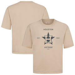 Houston Astros Levelwear Crossway Oversized Luxe Signature Knit T-Shirt Clearance