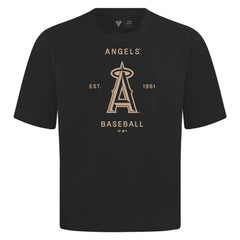 Los Angeles Angels Levelwear Crossway Oversized Luxe Signature Knit T-Shirt On Sale