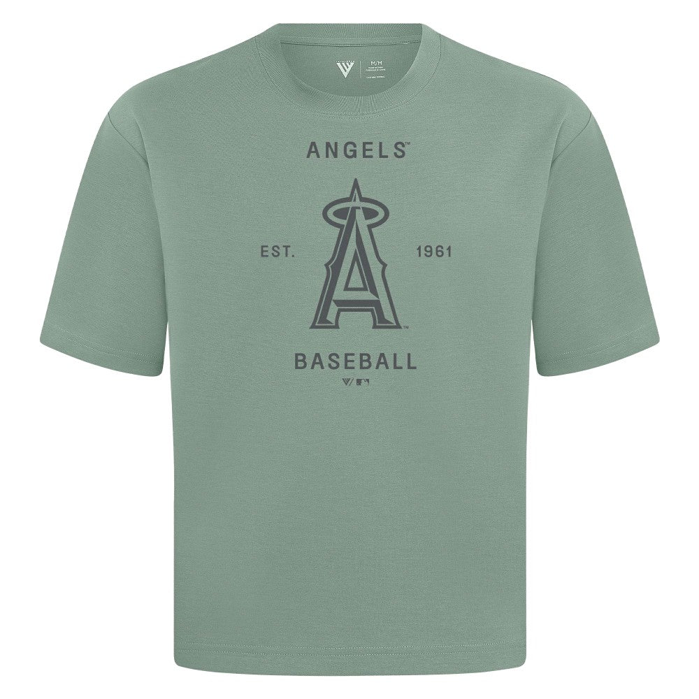 Los Angeles Angels Levelwear Crossway Oversized Luxe Signature Knit T-Shirt Near Me