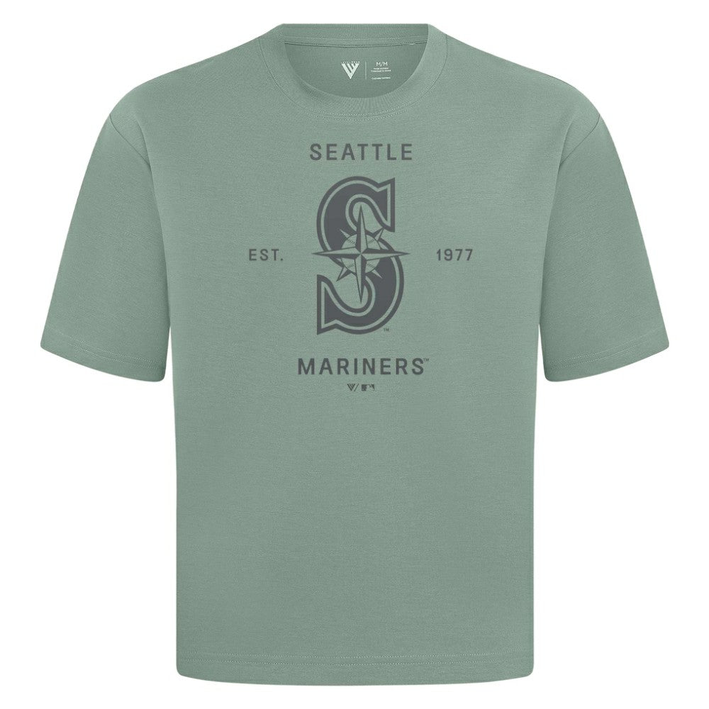 Seattle Mariners Levelwear Crossway Oversized Luxe Signature Knit T-Shirt Sale