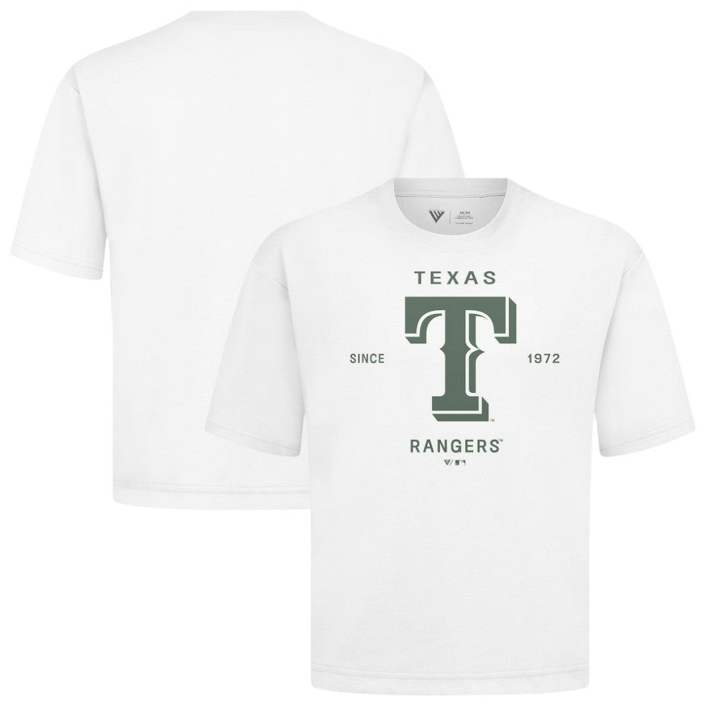 Texas Rangers Levelwear Crossway Oversized Luxe Signature Knit T-Shirt Sale