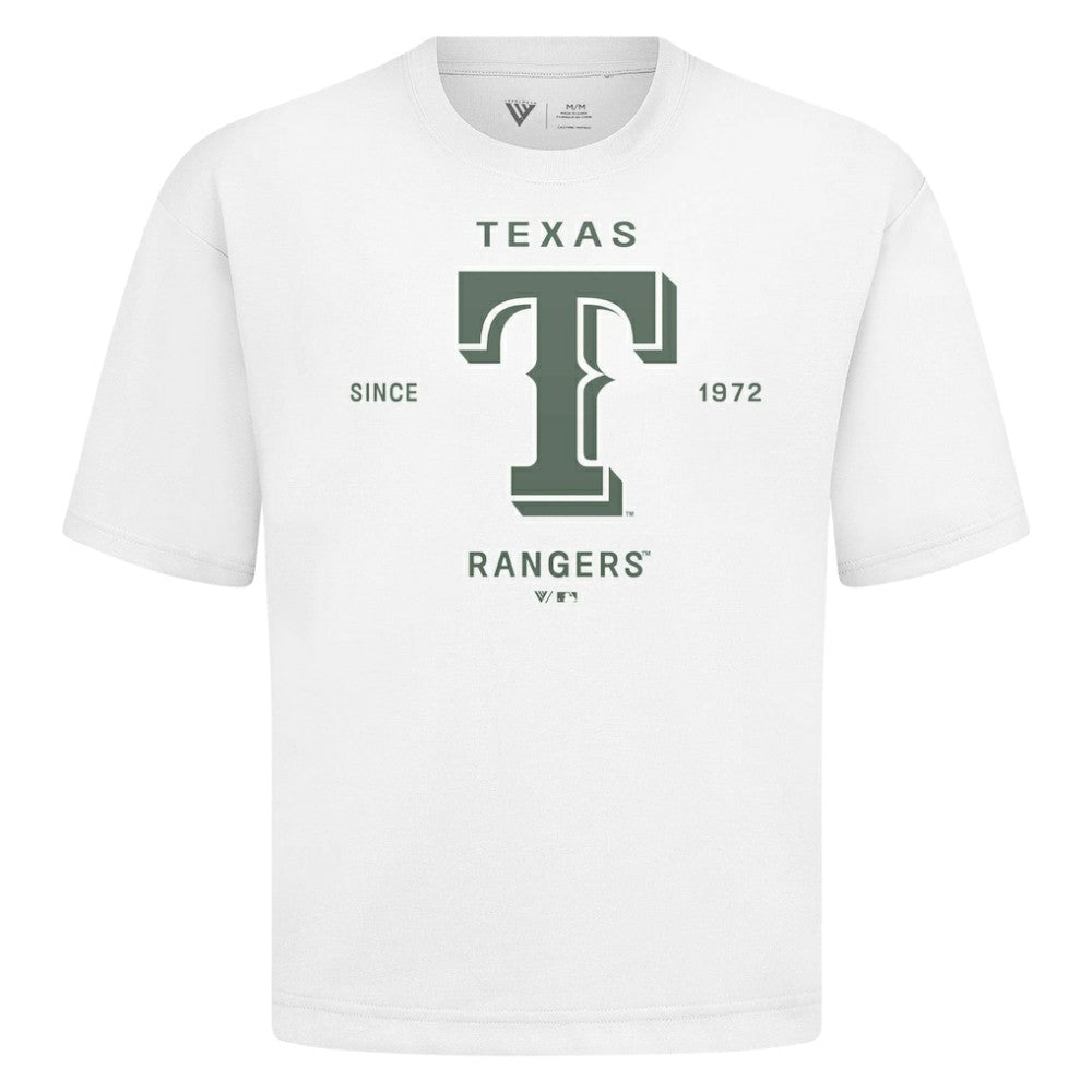 Texas Rangers Levelwear Crossway Oversized Luxe Signature Knit T-Shirt Sale