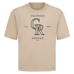 Colorado Rockies Levelwear Crossway Oversized Luxe Signature Knit T-Shirt for sale