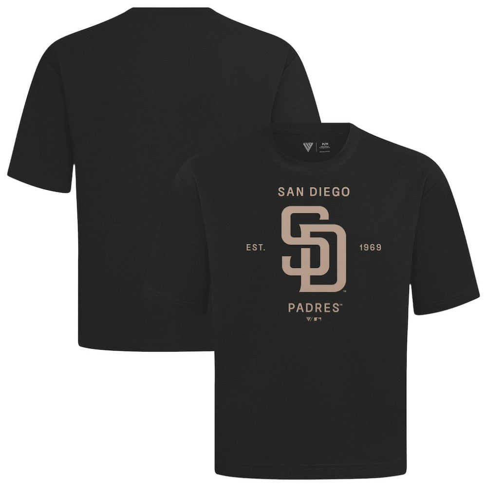 San Diego Padres Levelwear Crossway Oversized Luxe Signature Knit T-Shirt Lifestyle