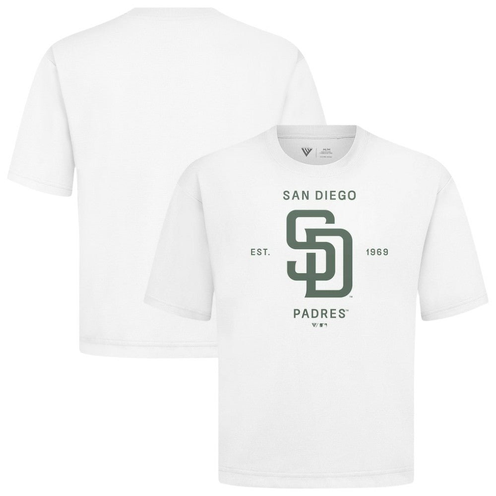 San Diego Padres Levelwear Crossway Oversized Luxe Signature Knit T-Shirt for sale