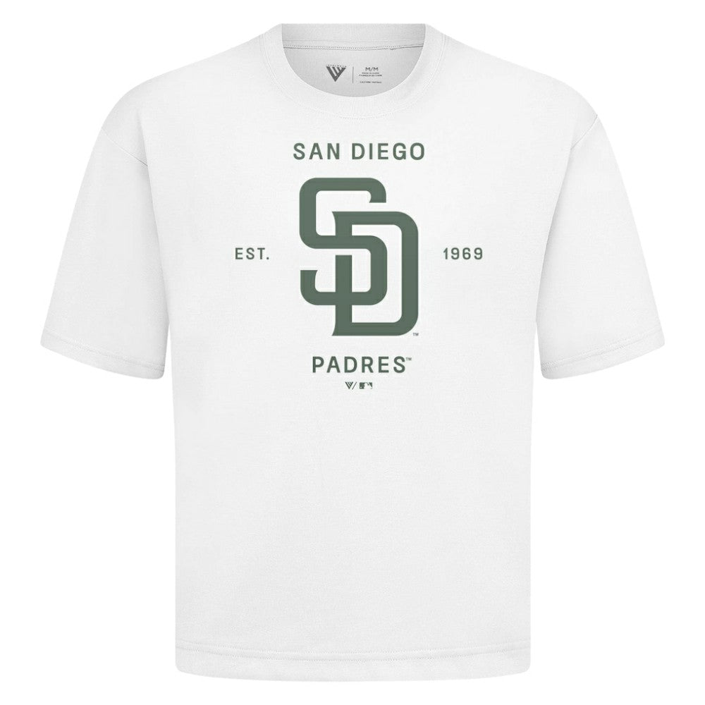 San Diego Padres Levelwear Crossway Oversized Luxe Signature Knit T-Shirt for sale