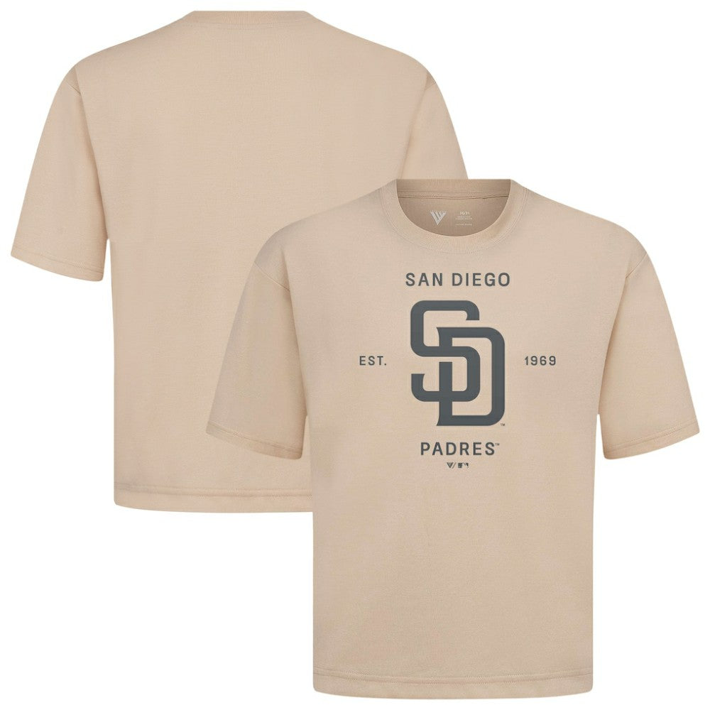 San Diego Padres Levelwear Crossway Oversized Luxe Signature Knit T-Shirt Near Me