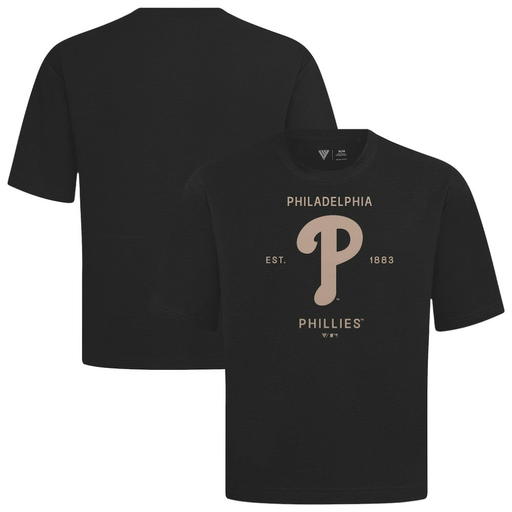 Philadelphia Phillies Levelwear Crossway Oversized Luxe Signature Knit T-Shirt Lifestyle