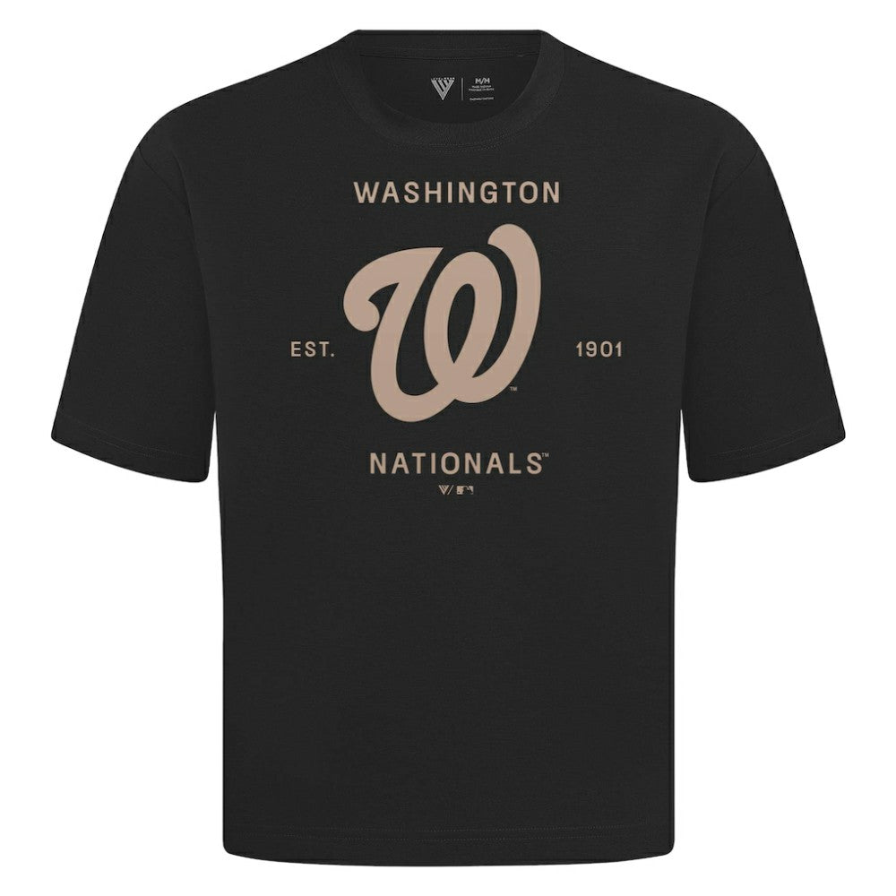 Washington Nationals Levelwear Crossway Oversized Luxe Signature Knit T-Shirt discount