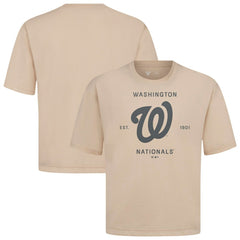 Washington Nationals Levelwear Crossway Oversized Luxe Signature Knit T-Shirt Clearance