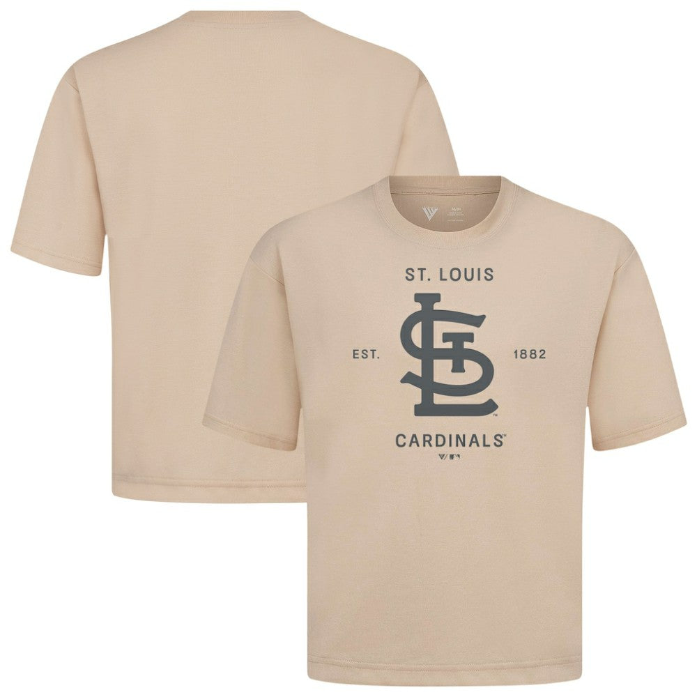 St. Louis Cardinals Levelwear Crossway Oversized Luxe Signature Knit T-Shirt Near Me