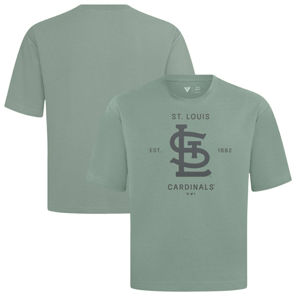 St. Louis Cardinals Levelwear Crossway Oversized Luxe Signature Knit T-Shirt Near Me