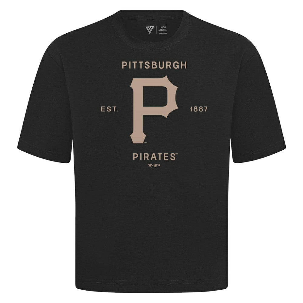 Pittsburgh Pirates Levelwear Crossway Oversized Luxe Signature Knit T-Shirt Online