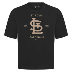 St. Louis Cardinals Levelwear Crossway Oversized Luxe Signature Knit T-Shirt Lifestyle