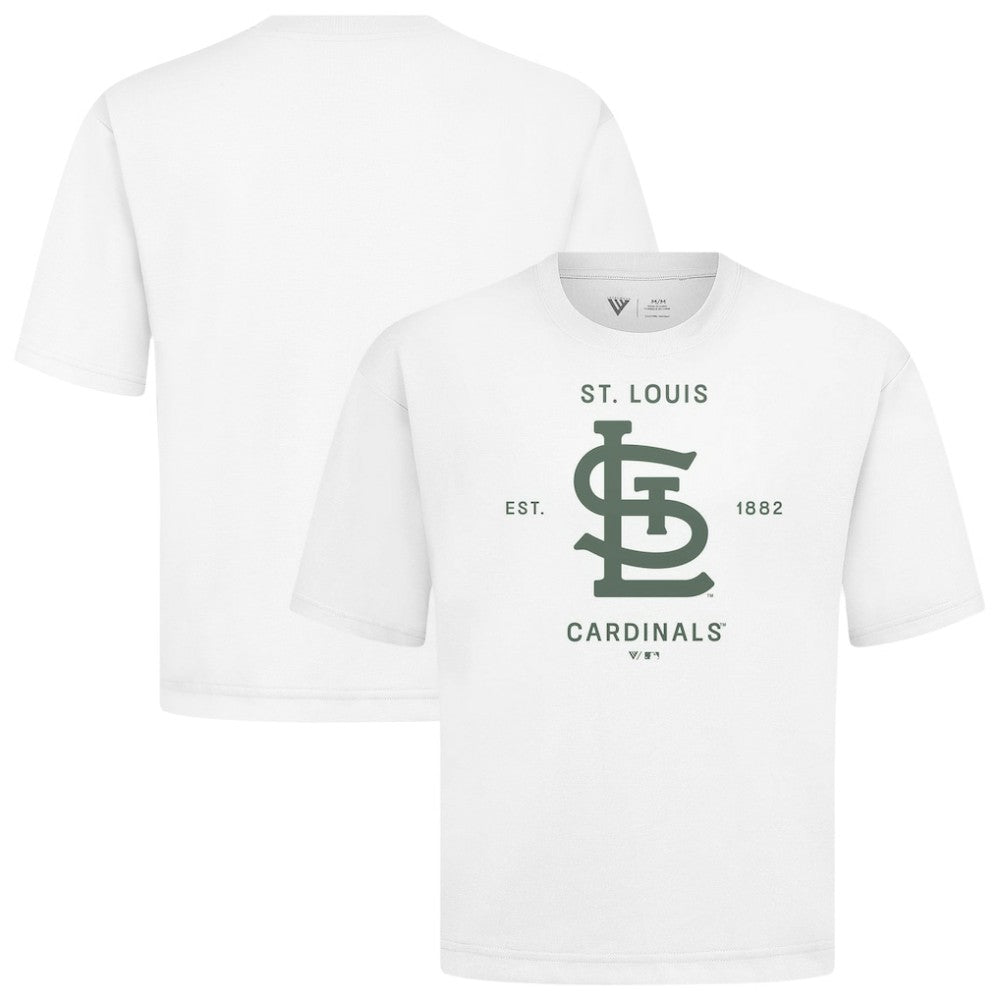 St. Louis Cardinals Levelwear Crossway Oversized Luxe Signature Knit T-Shirt Online