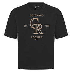 Colorado Rockies Levelwear Crossway Oversized Luxe Signature Knit T-Shirt discount